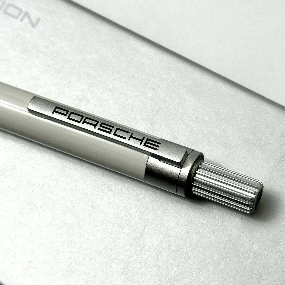 PORSCHE DESIGN BALLPOINT PEN WHITE SILVER FOR VIP DRIVERS | DRIVERS SELECTION