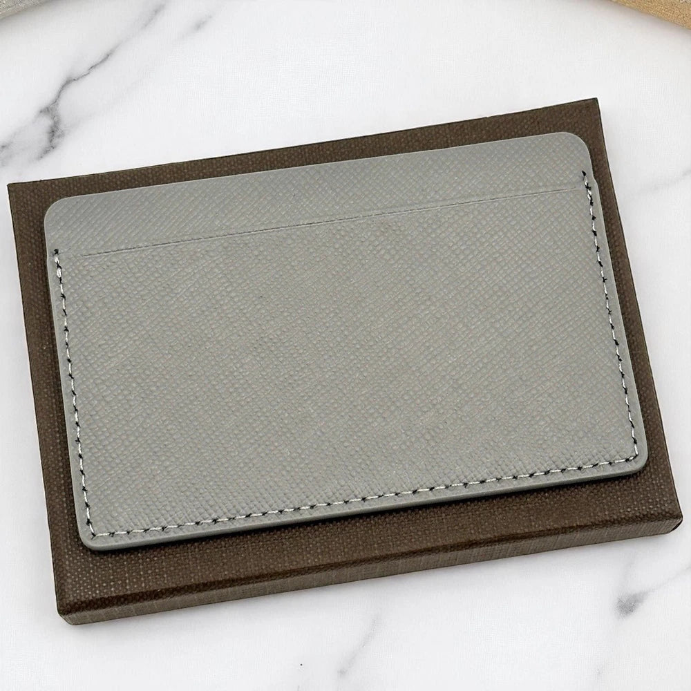 PATEK PHILIPPE CALATRAVA GREY SAFFIANO LEATHER CARDHOLDER – VIP DEALER GIFT