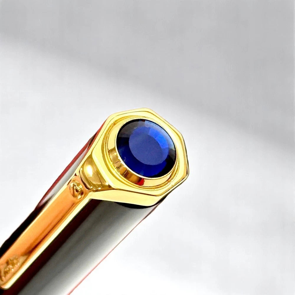 CARTIER SANTOS DUMONT PRESTIGE ROLLERBALL PEN GOLD & BLACK COLLECTIBLE