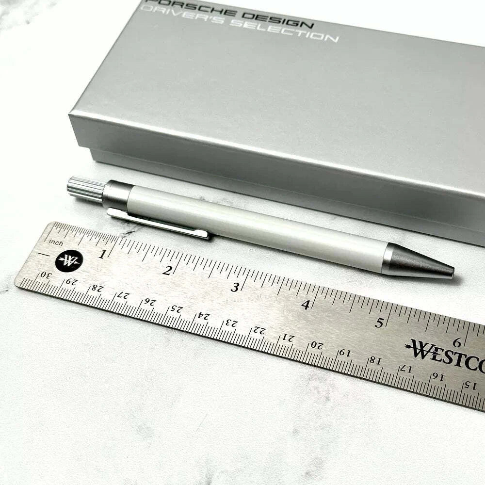 PORSCHE DESIGN BALLPOINT PEN WHITE SILVER FOR VIP DRIVERS | DRIVERS SELECTION