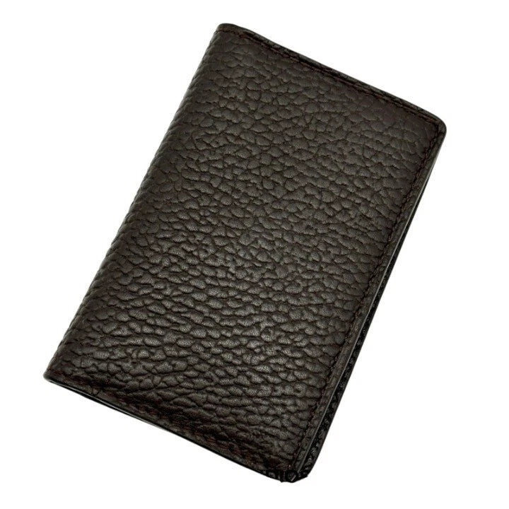 JAEGER LE-COULTRE BROWN CALFSKIN LEATHER BIFOLD CARDHOLDER WALLET AD VIP GIFT