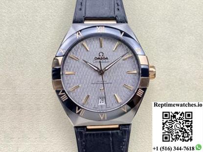 Sbf Omega Constellation 131.23.41.21.06.001 Vs Factory Leather Strap-Rep Time Watches