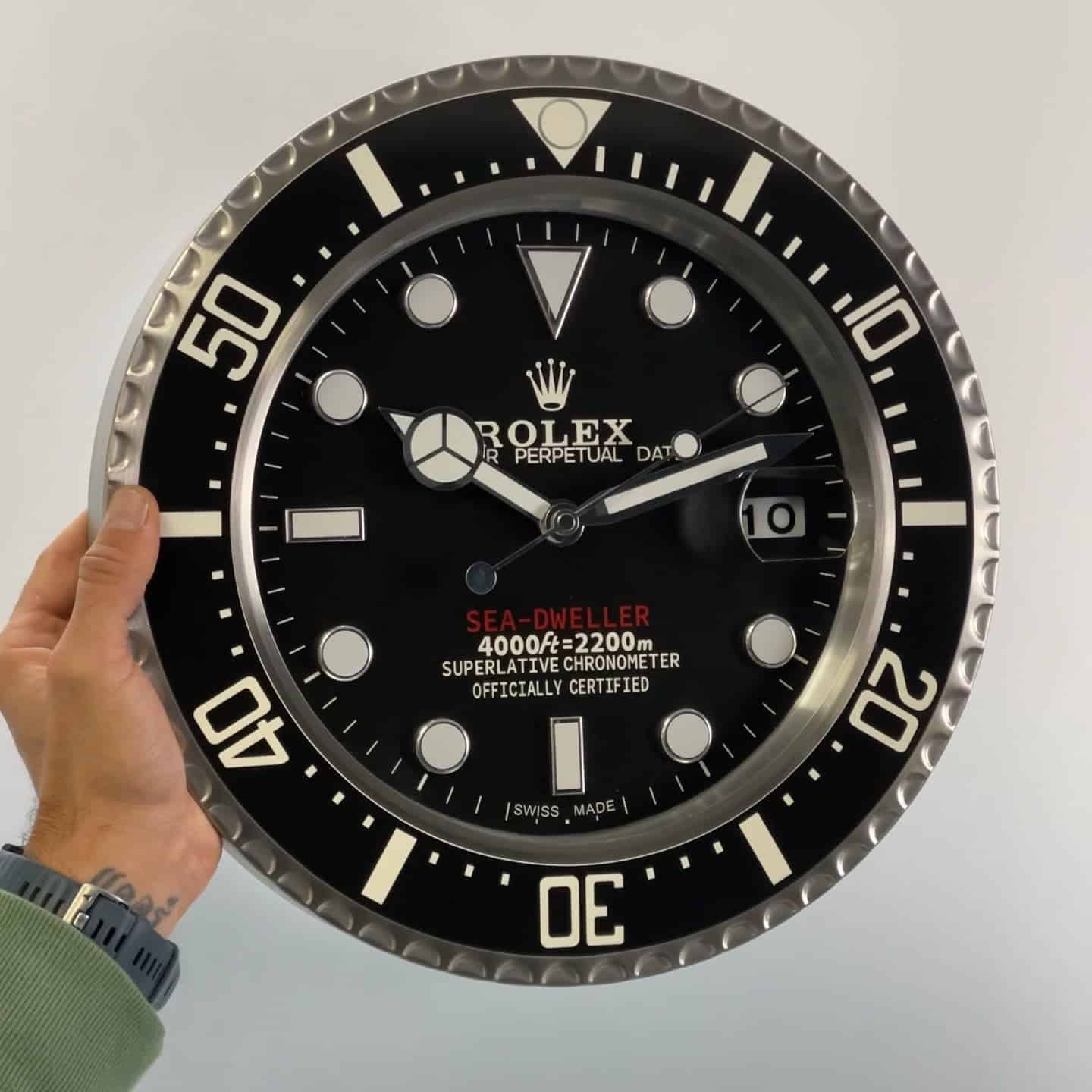 ROLEX WALL CLOCK – SEA-DWELLER – RL191 EDITION DELUXE METAL WALL CLOCK