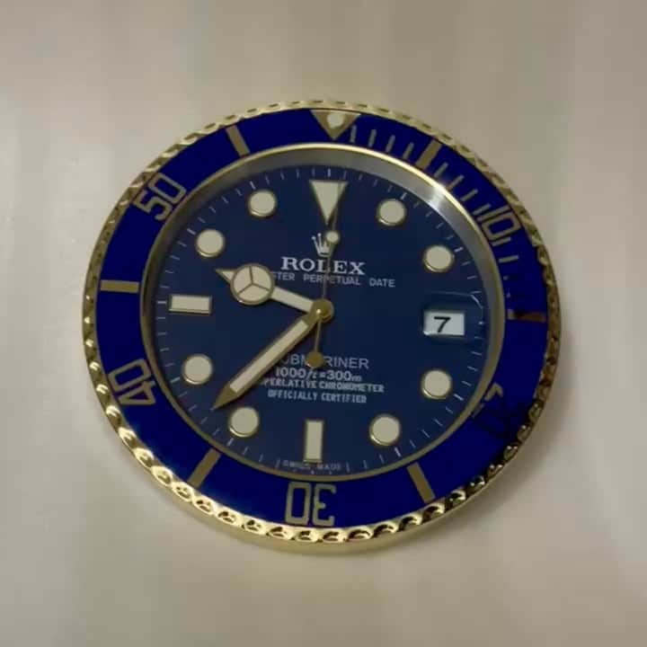 ROLEX WALL CLOCK – SUBMARINER – RL-51 EDITION – 35 CM DELUXE METAL WALL CLOCK