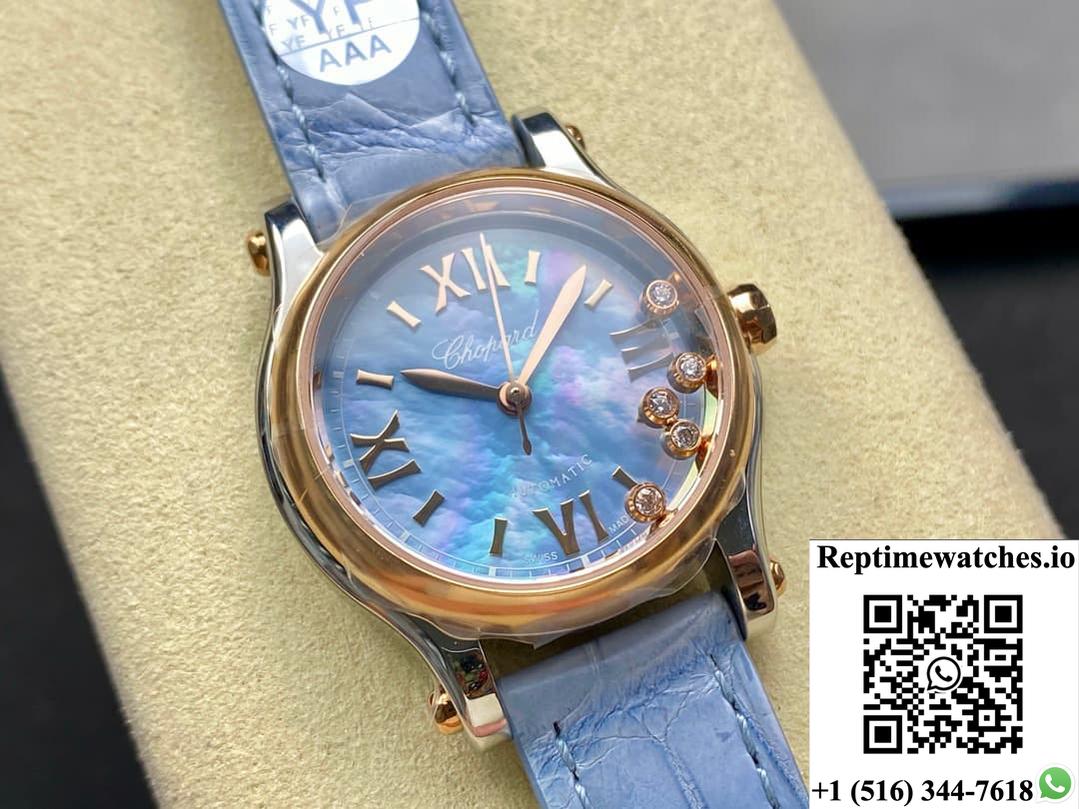 Chopard Happy Sport 278608-6013 Yf Factory Light Blue Dial-Rep Time Watches