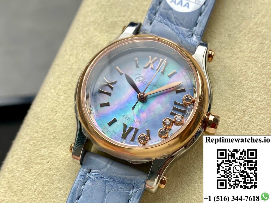 Chopard Happy Sport 278608-6013 Yf Factory Light Blue Dial-Rep Time Watches