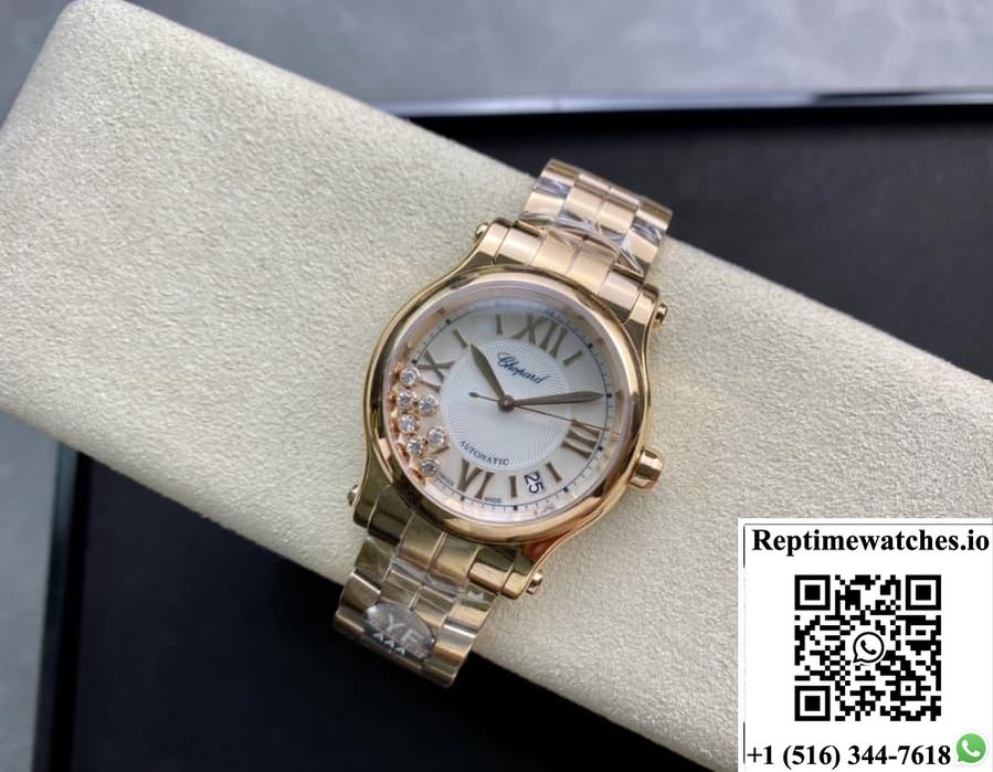 Chopard Happy Sport 274808-5002 Yf Factory Rose Gold-Rep Time Watches