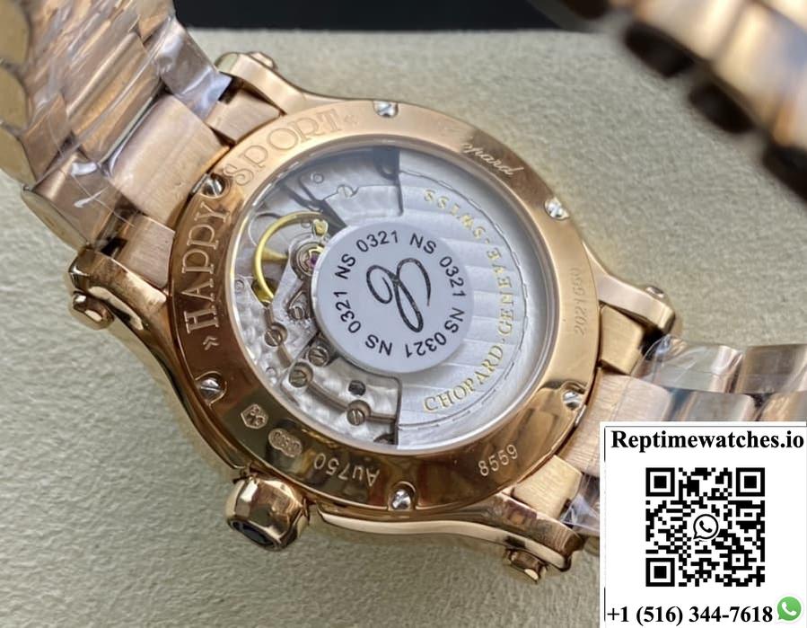 Chopard Happy Sport 274808-5002 Yf Factory Rose Gold-Rep Time Watches