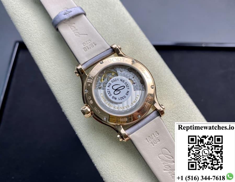 Chopard Happy Sport 274808-5014 Yf Factory Dark Grey Dial-Rep Time Watches