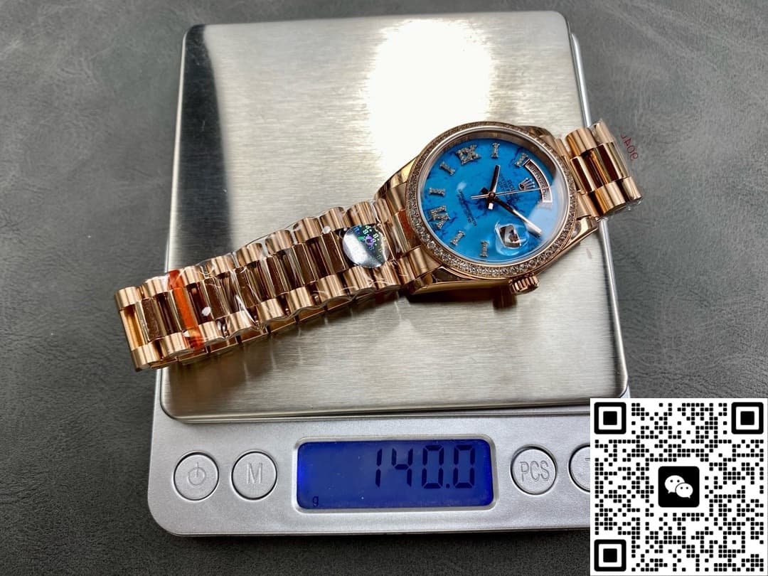 Rolex Day-Date m128345rbr-0064 8+ Factory solid bottom case back