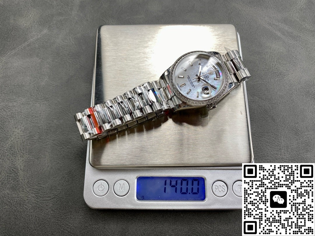 Rolex Day-Date model M228349RBR-0046 8+ Factory White Dial