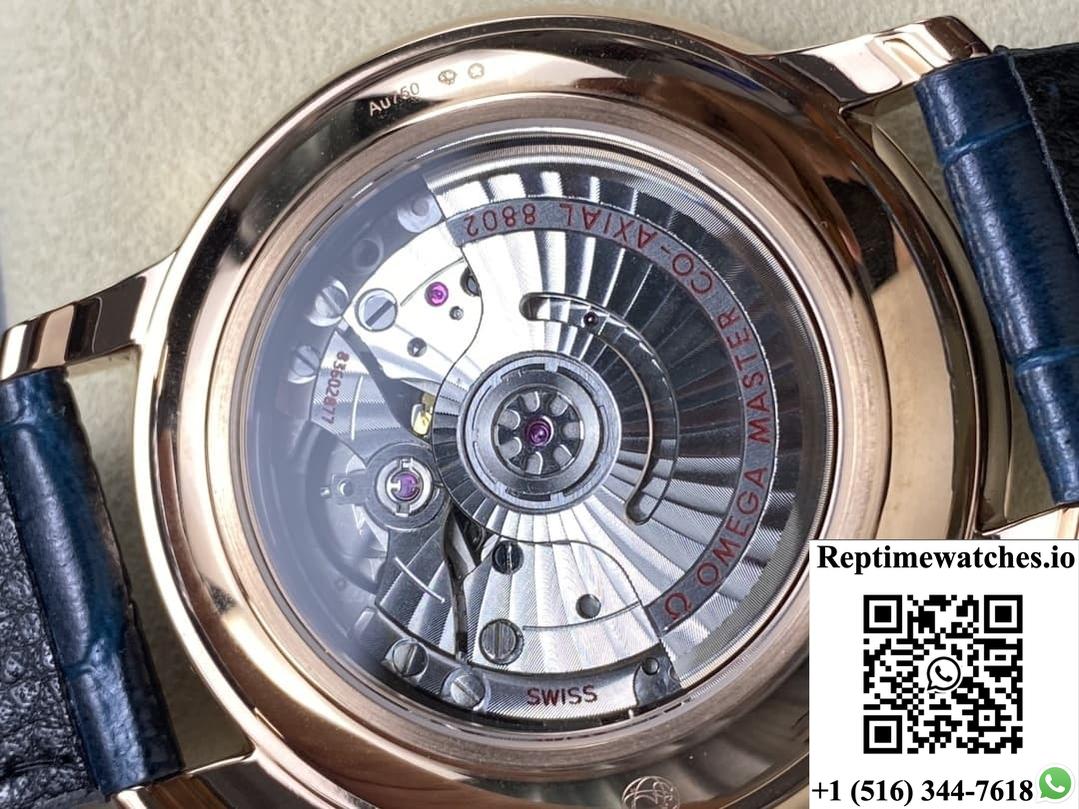 Omega De Ville 434.53.41.20.03.001 N1 factory crocodile leather strap