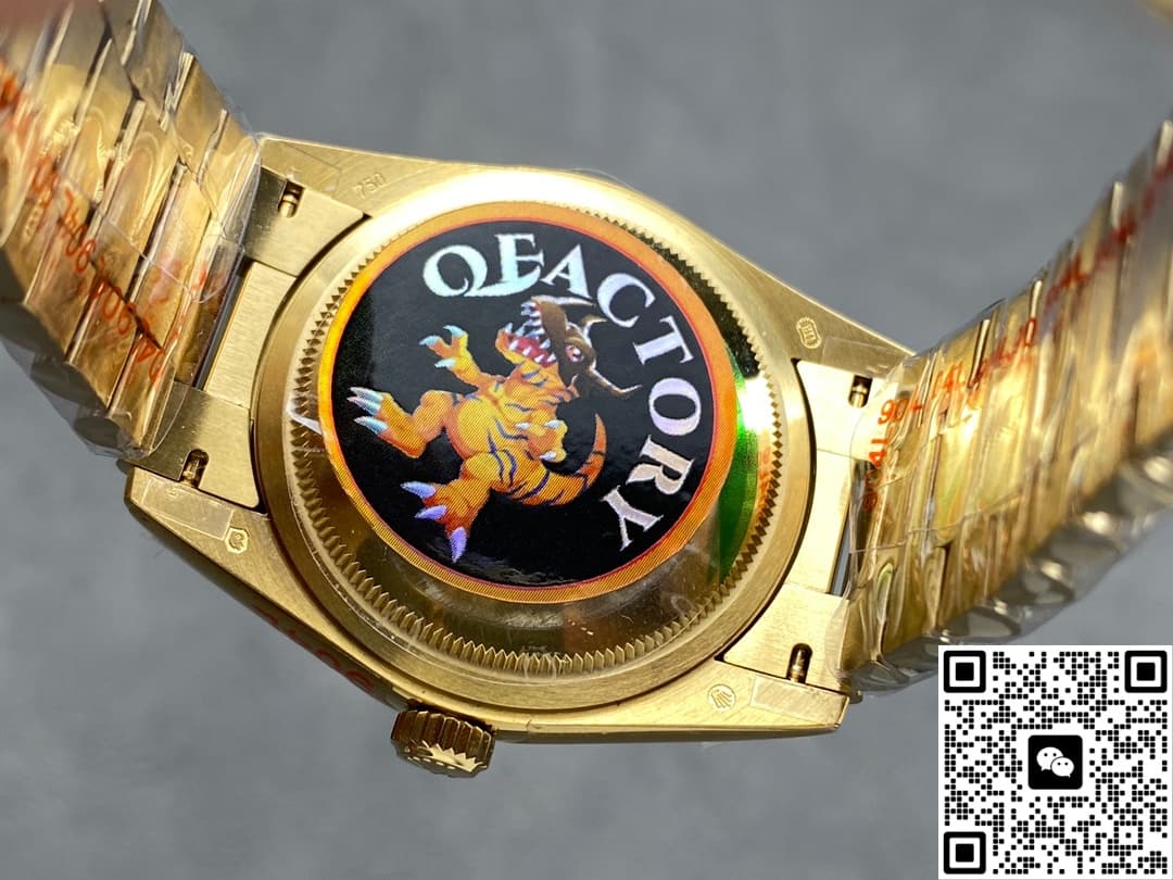 Rolex Day-Date m128238-0081 QF Factory Champagne Gold Bezel
