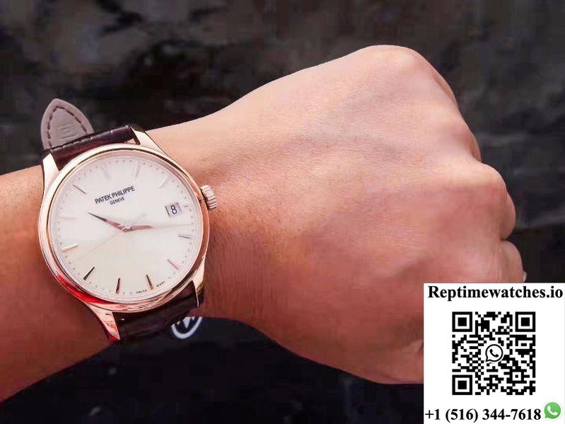 Zf Factory Patek Philippe Calatrava Rose Gold 5227R-001 Flip Back Version-Rep Time Watches