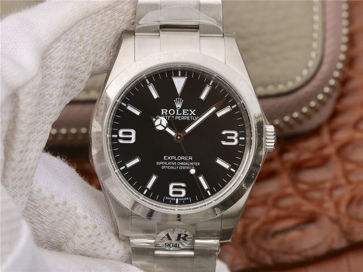 Ar Factory Replica Rolex Explorer I 214270 with 904l Stainless Steel Case Super Clone 3132 Movement