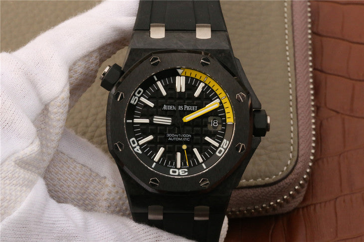 Xf V2 Edition Replica Audemars Piguet Diver 15706 Forged Carbon Watch with Super Clone 3120 Movement