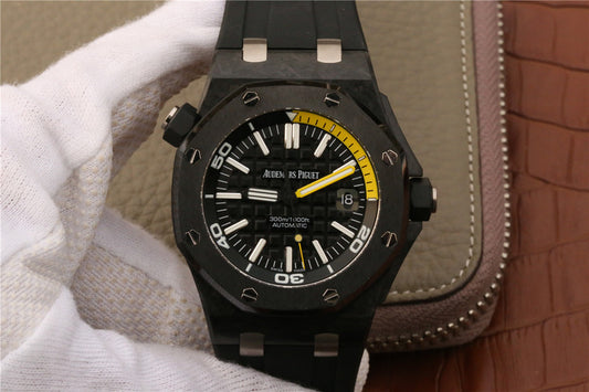 Xf V2 Edition Replica Audemars Piguet Diver 15706 Forged Carbon Watch with Super Clone 3120 Movement