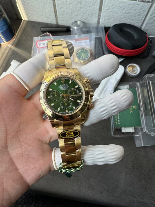Cbd Factory Replica Rolex Daytona Green Gold