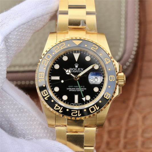 Ew Factory Replica Rolex Gmt Master Ii 116718ln Yellow Gold with Asia Eta 2836 2