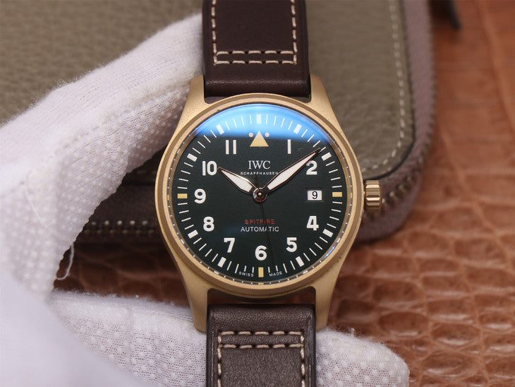 Mks Factory Replica Iwc Spitfire Bronze Watch with Miyota 9015 Movement