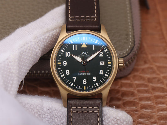 Mks Factory Replica Iwc Spitfire Bronze Watch with Miyota 9015 Movement
