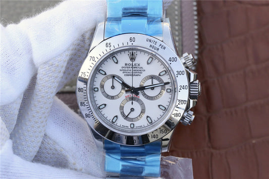 Noob Factory V8 Edition Replica Rolex Daytona 116520 904l Stainless Steel Case Super Clone 4130 Movement