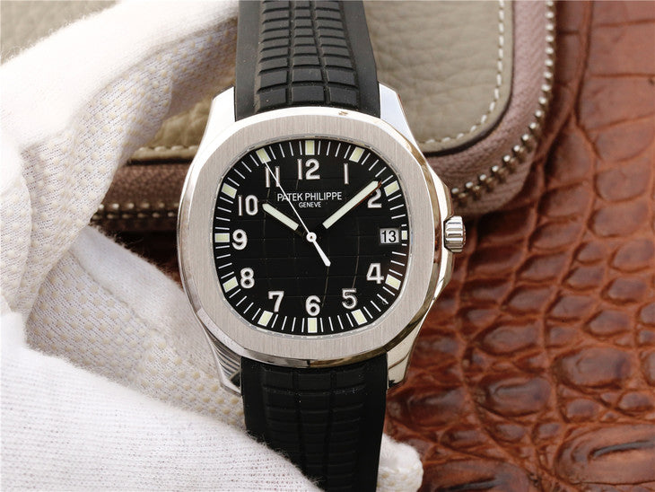 Pf Factory Replica Patek Philippe Aquanaut 5167 with Cal 324 Movement Black Rubber Strap