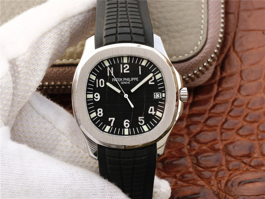 Pf Factory Replica Patek Philippe Aquanaut 5167 with Cal 324 Movement Black Rubber Strap