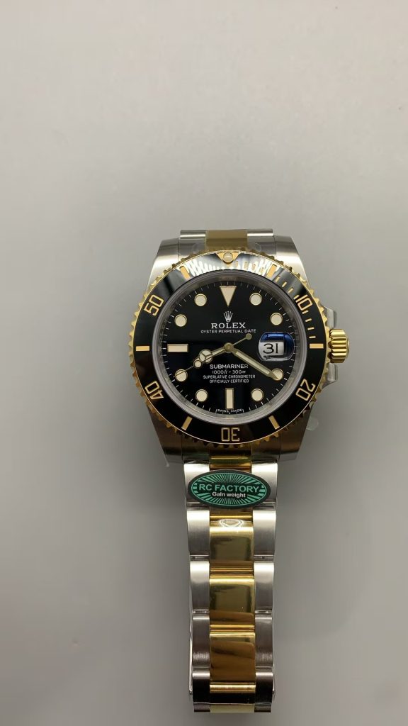 Rc Factory Replica Rolex Submariner Two Tone with Gain Weight