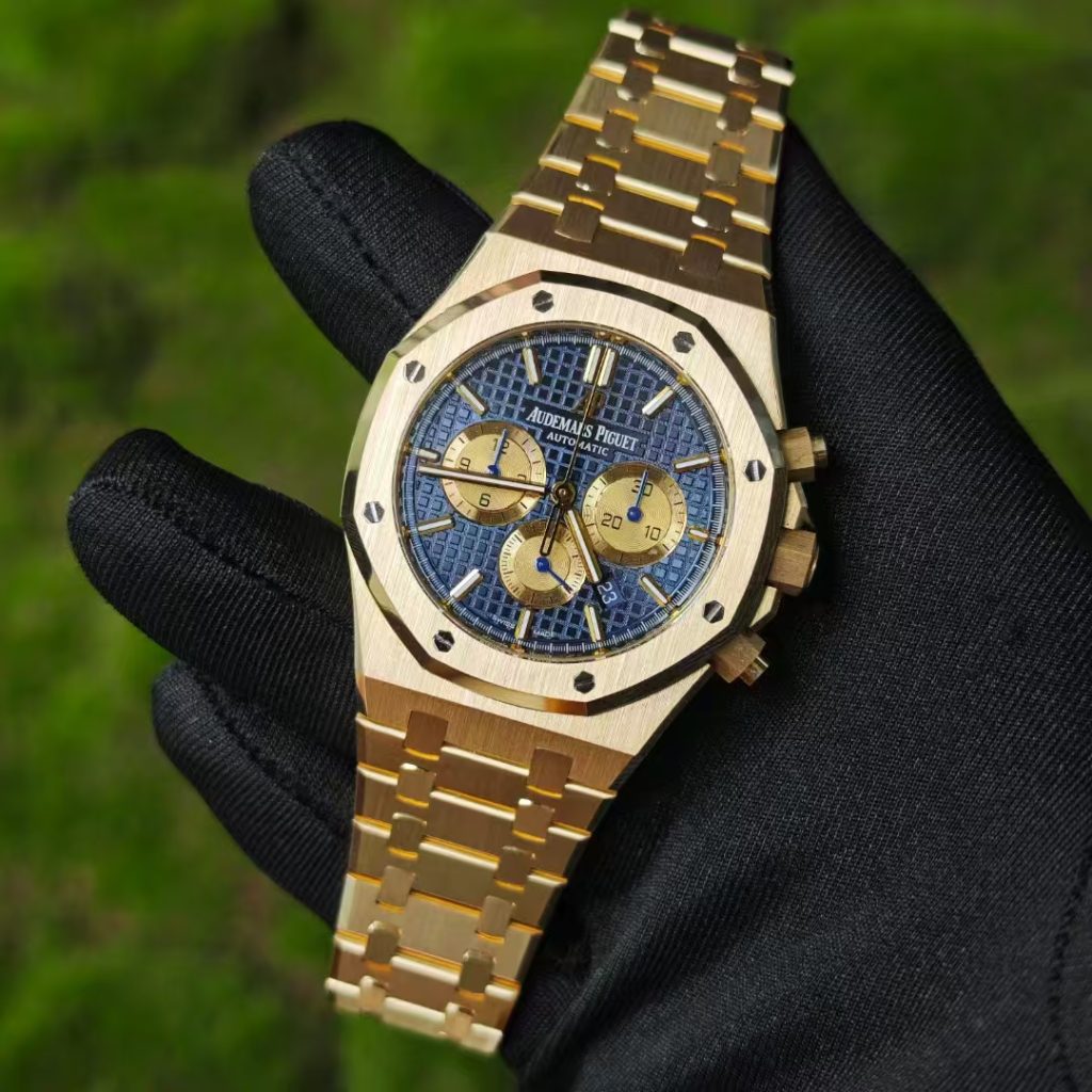 Super Clone Audemars Piguet Royal Oak Chrono 26331ba Blue Dial with Swiss Fp 1185 Movement