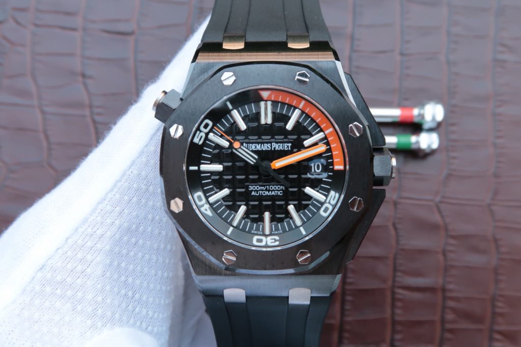 J12 Factory 11 Ultimate Replica Audemars Piguet Royal Oak Diver 15707 Ceramic Watch with Clone 3120