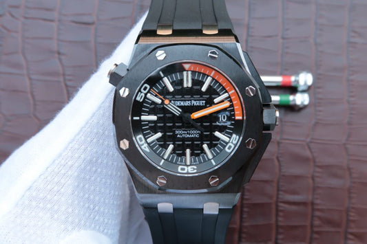 J12 Factory 11 Ultimate Replica Audemars Piguet Royal Oak Diver 15707 Ceramic Watch with Clone 3120