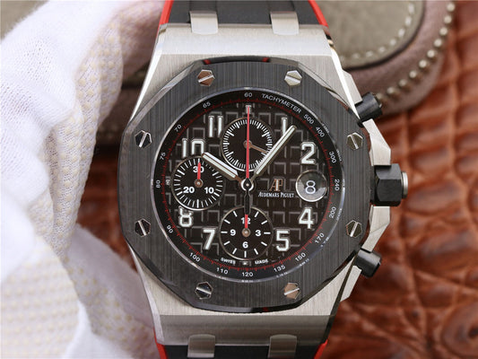 Jf V2 Edition Replica Audemars Piguet Roo Dark Knight 26470 with Clone 3126 Secs12