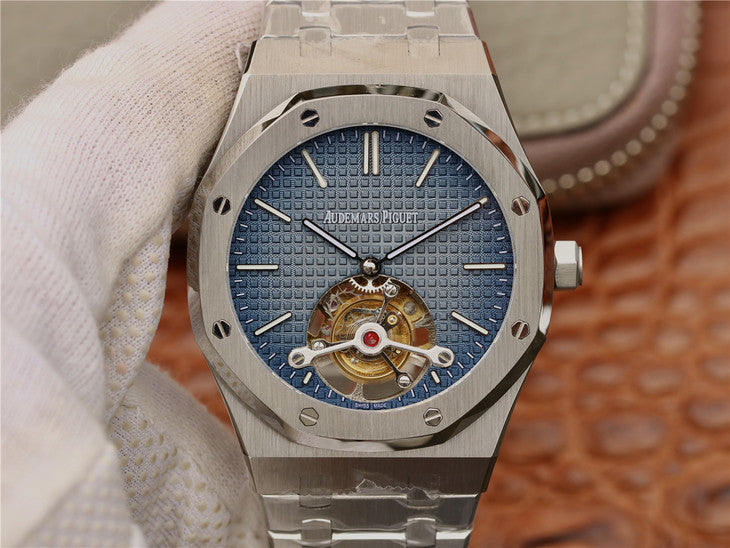 R8 Factory 11 Ultimate Replica Audemars Piguet Royal Oak Tourbillon 26510 with Blue Dial