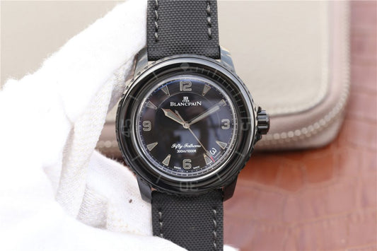 Zf Factory Ultimate Edition Replica Blancpain Fifty Fathoms Dark Knight Pvd Black Watch with Clone 1315