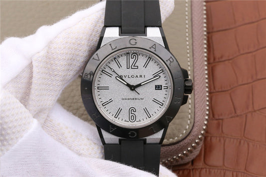 Gf Replica Bvlgari Diagono Magnesium 102427 Silver Grey with Miyota 9015