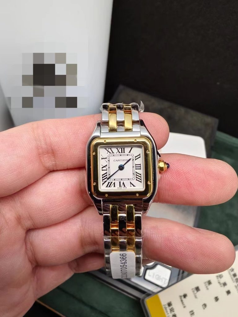 Perfect Gift for Lady Replica Cartier Panthere Two Tone Watch