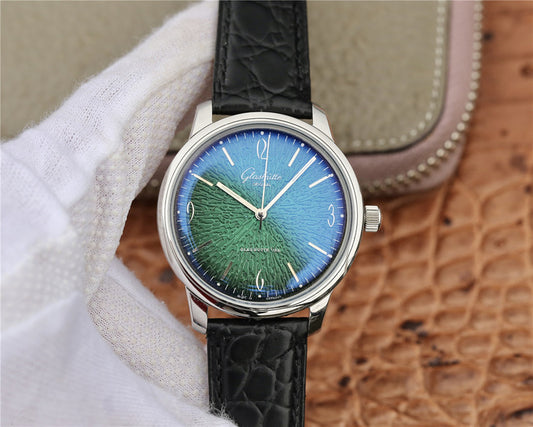 Yl Factory Replica Glashutte Original Sixties Vintage Watch with Green Dial