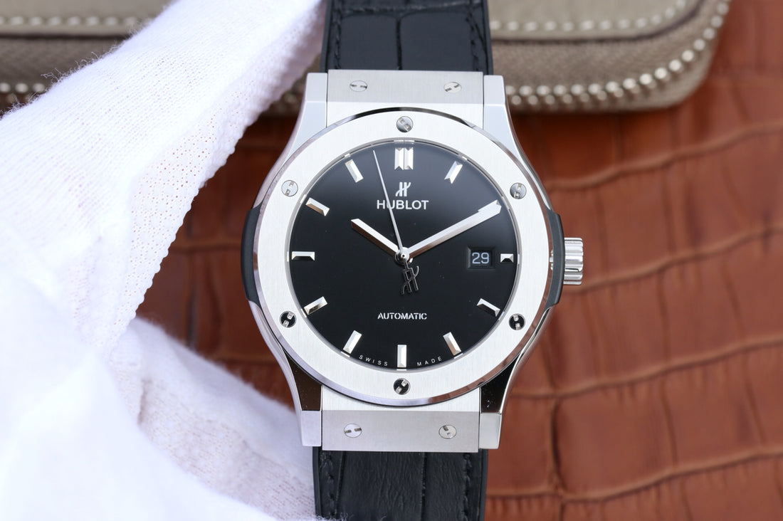 Jj Factory Replica Hublot Classic Fusion 511 Nx 1170 Lr Black Titanium Watch with Hub1112 Movement