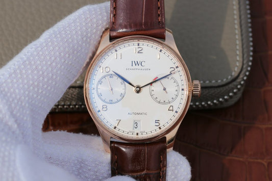 Zf V5 Edition Replica Iwc Portuguese 7 Days Power Reserve Iw500701 Rose Gold Watch with Clone 52010 Movement