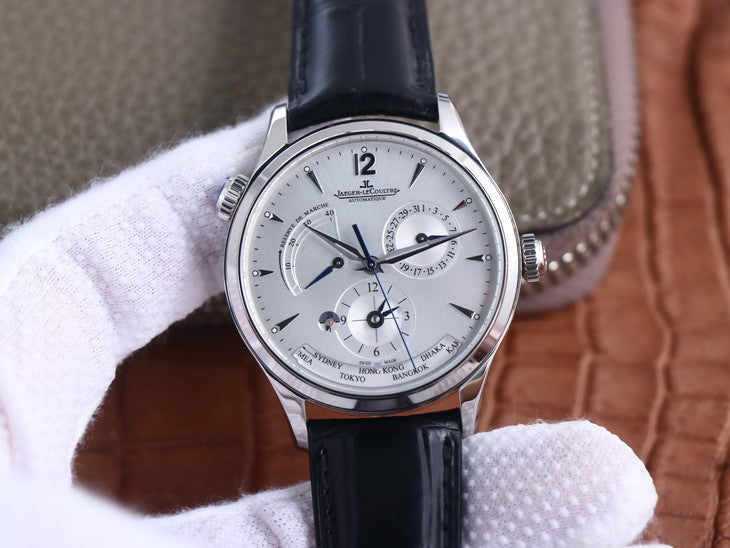 Z Factory Replica Jaeger Lecoultre Master Control Geographic Power Reserve Watch with Clone 939a