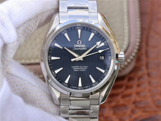 Vs Factory Replica Omega Aqua Terra 150m Blue Dial with Super Clone 8500 Movement