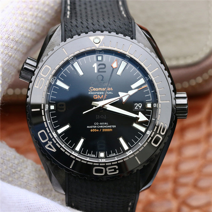 Vs Factory Replica Omega Planet Ocean Deep Black with Clone 8906 Movement