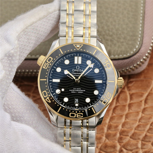 Om Factory Replica Omega Seamaster 300m Diver Black Ceramic Watch with Clone 8800 Movement