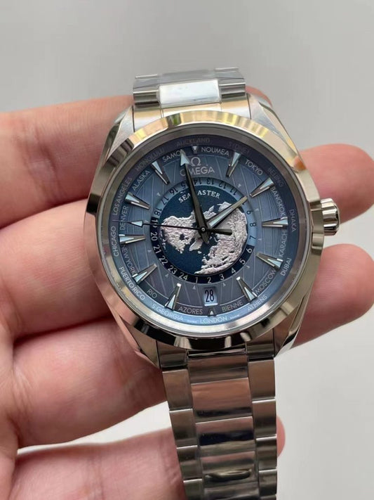 Vs Factory Replica Omega Seamaster Worldtimer Ice Blue