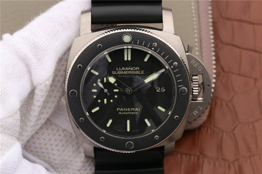 Vs Factory V3 Edition Replica Panerai Pam 389 Luminor Submersible Titanium Case with Super Clone P 9000 Movement