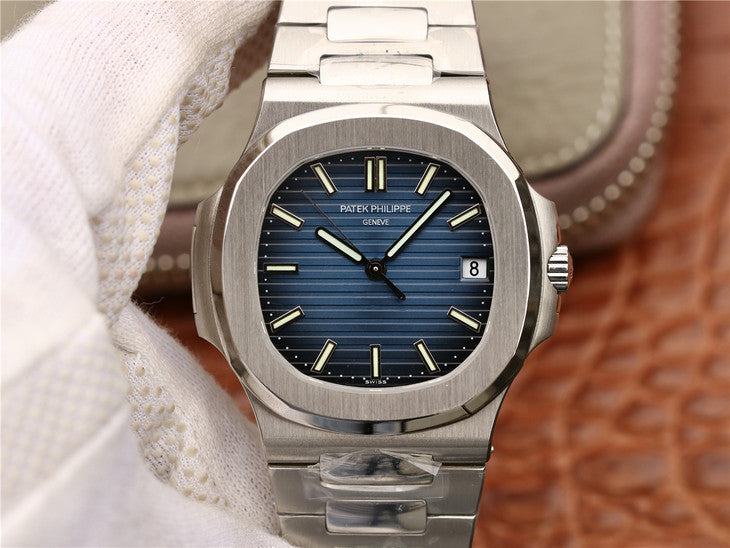Pf V2 Edition Replica Patek Philippe Nautilus 5711 with Asia Clone 324 Movement Blue Dial