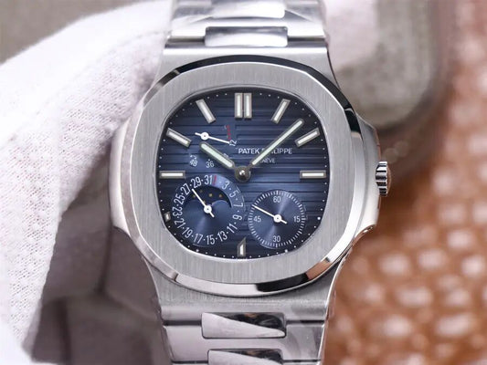 P Factory Replica Patek Philippe Nautilus 5712 Moon Phase with Manual Winding Movement