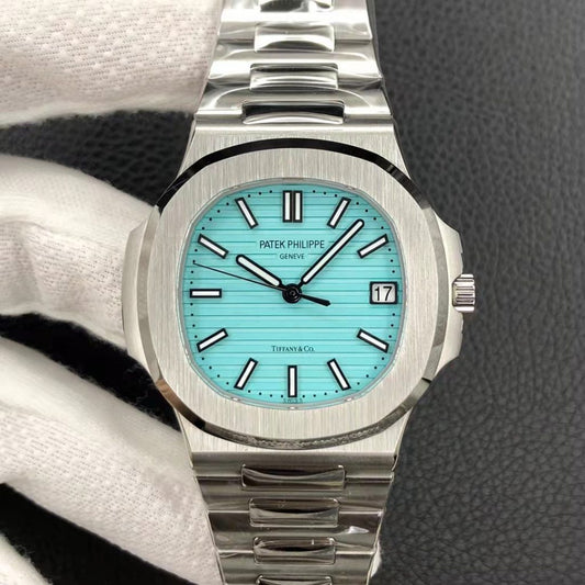 3k Factory Replica Patek Philippe Nautilus Jumbo 5711 Tiffany Blue with Clone Pp 324 Movement