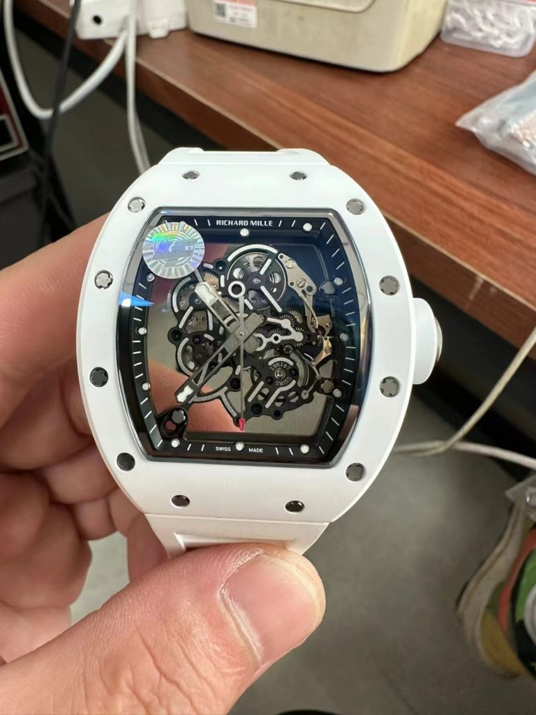 Z Factory Replica Richard Mille Rm055 White Ceramic Watch